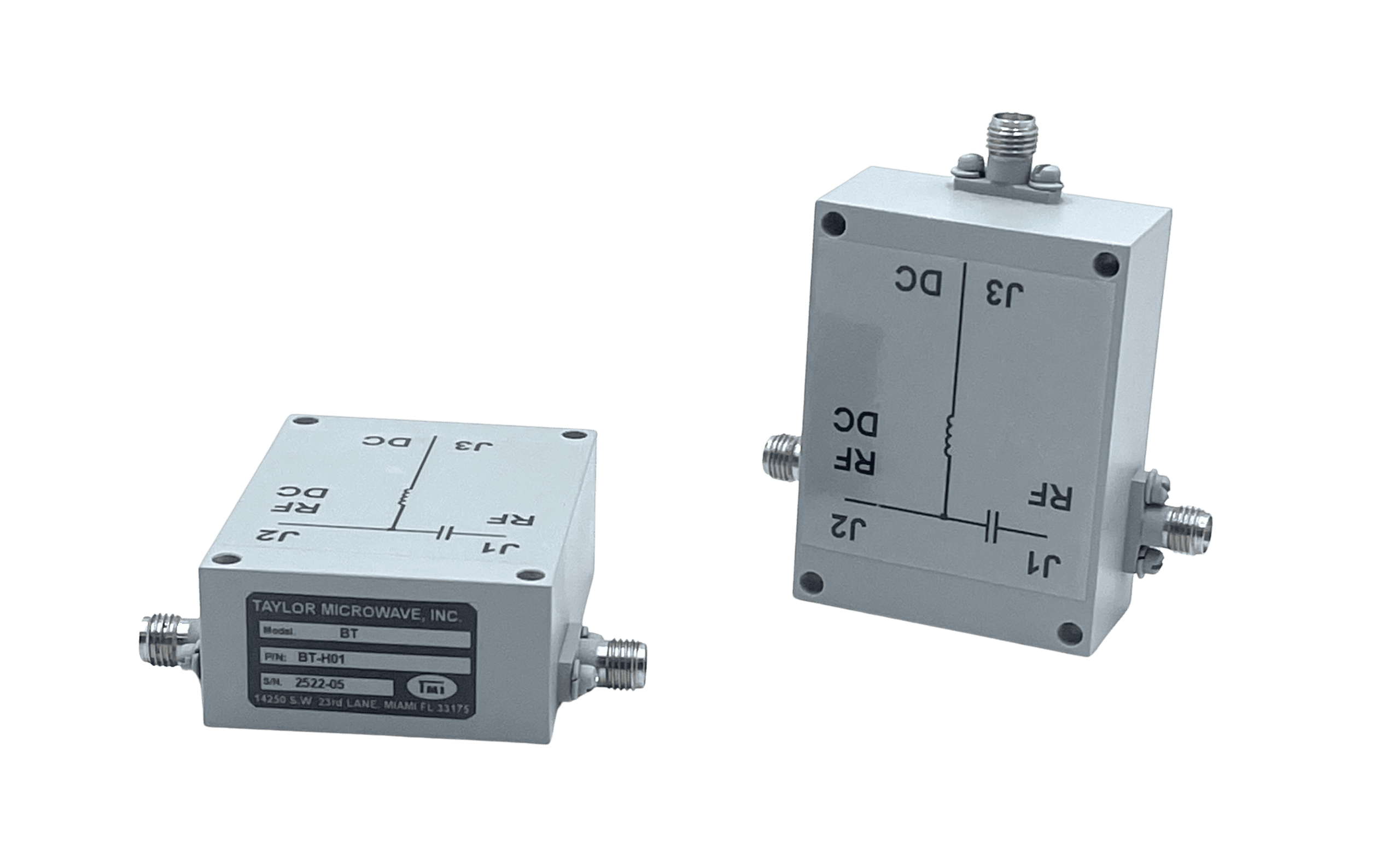 Bias Tee up to 12 GHz | BT-H01 Taylor Microwave