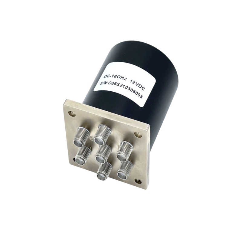SP6T Coaxial Switch DC18 GHz BQ Microwave
