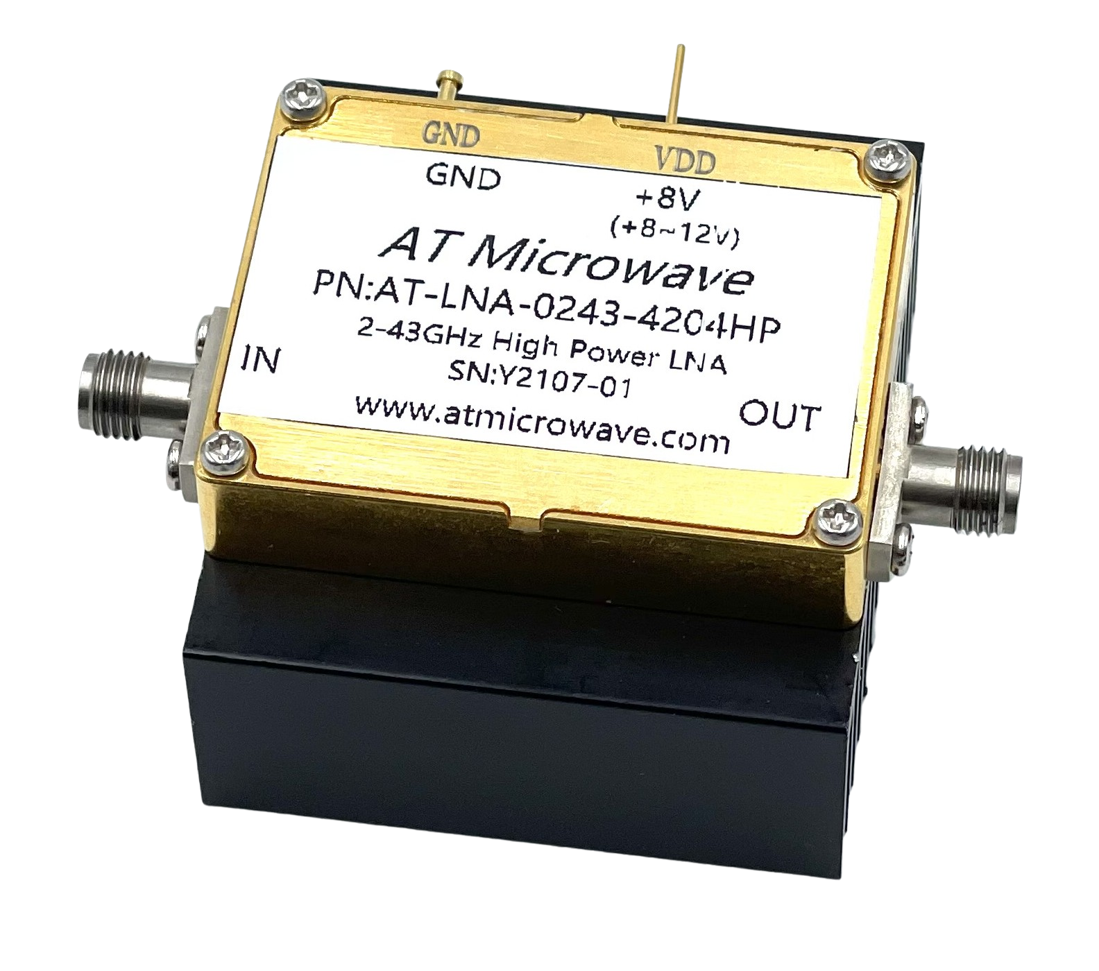 Broadband Power Amplifier 2-43 GHz